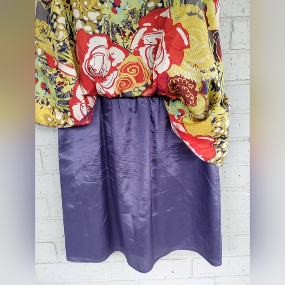 Anthropologie Fei Floral Silk Dress Size S/P - Picture 2 of 4